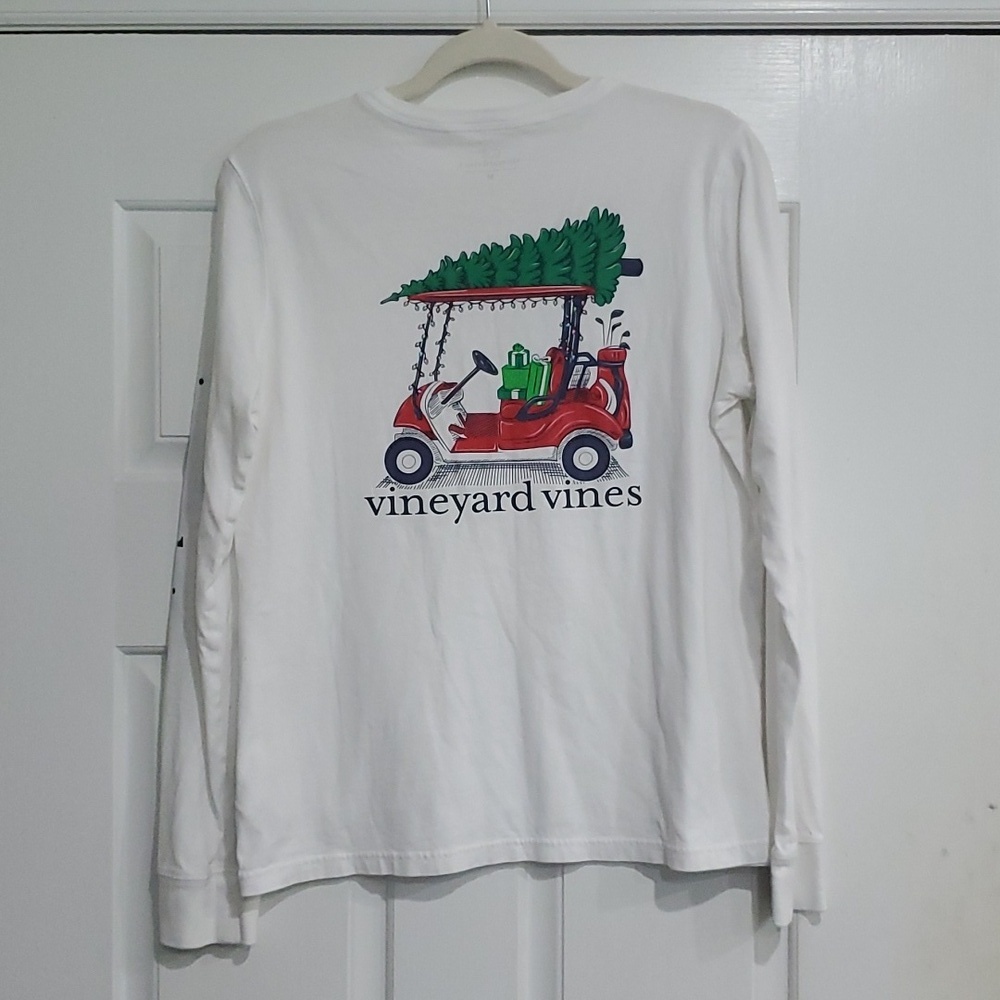 Vineyard Vines Christmas Long Sleeve Tshirt Size Medium
